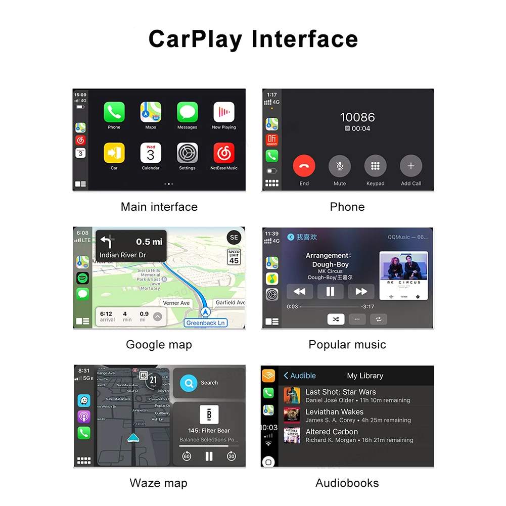 Carlinkit Проводной адаптер для Apple Carplay Android автомобильный AI Box Автомобильный