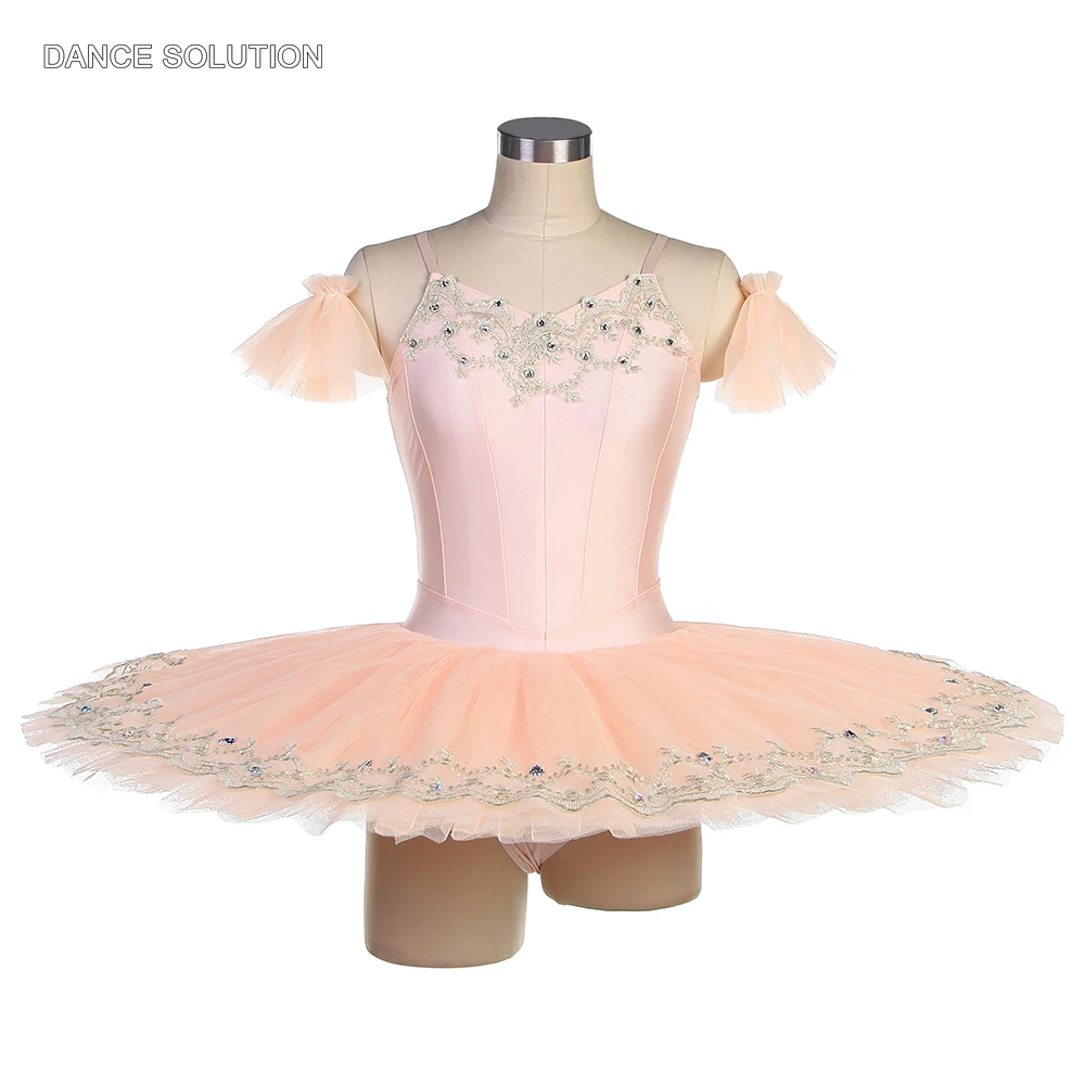 

Child and Adult New Ballet Tutu Costume Spandex Bodice with Pleated Tutu Skirt Ballet Performance Outfit for Women Girls BLL557