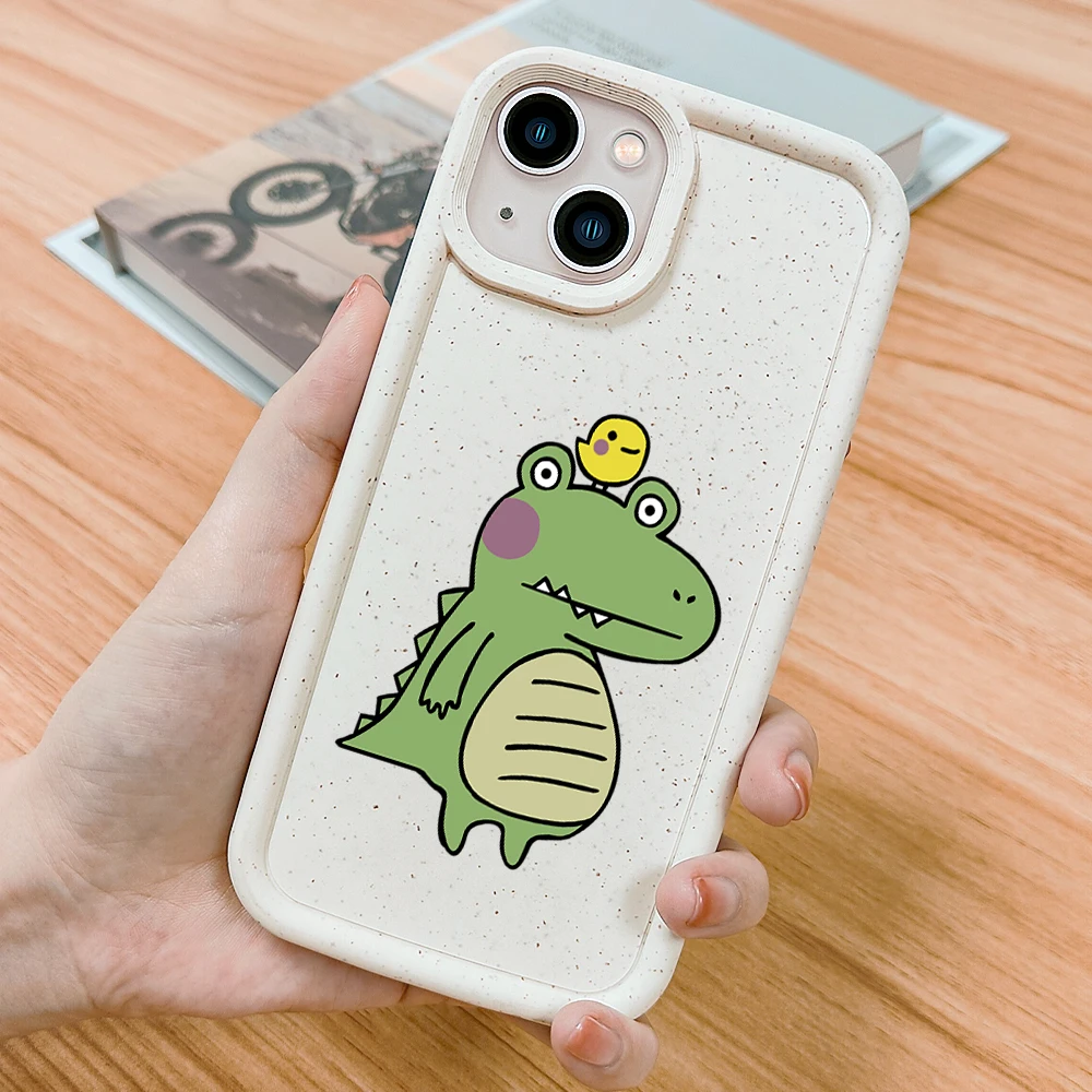 

Cartoon Cute Dinosaur Phone Case for IPhone 14 13 12 11 ProMax Plus XR XS Max 7 8 SE 2022 2020 Shockproof Silicone Coque Capa