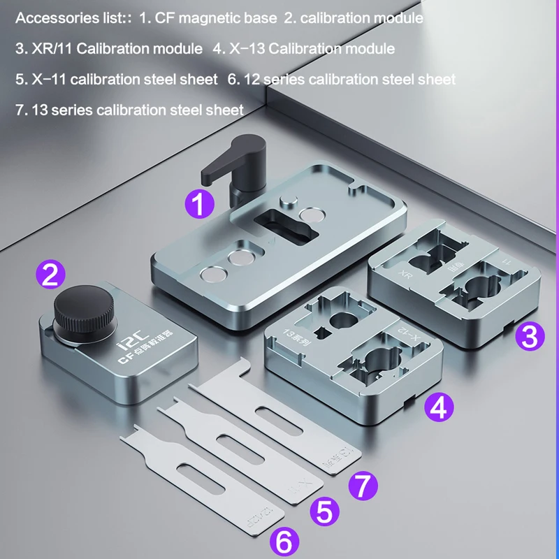 

I2C 15 In 1 Intelligent CF Dot Matrix Calibrator Suit for Mobile Phone X-13 Pro Max Face ID Fix Tools Phone Repair