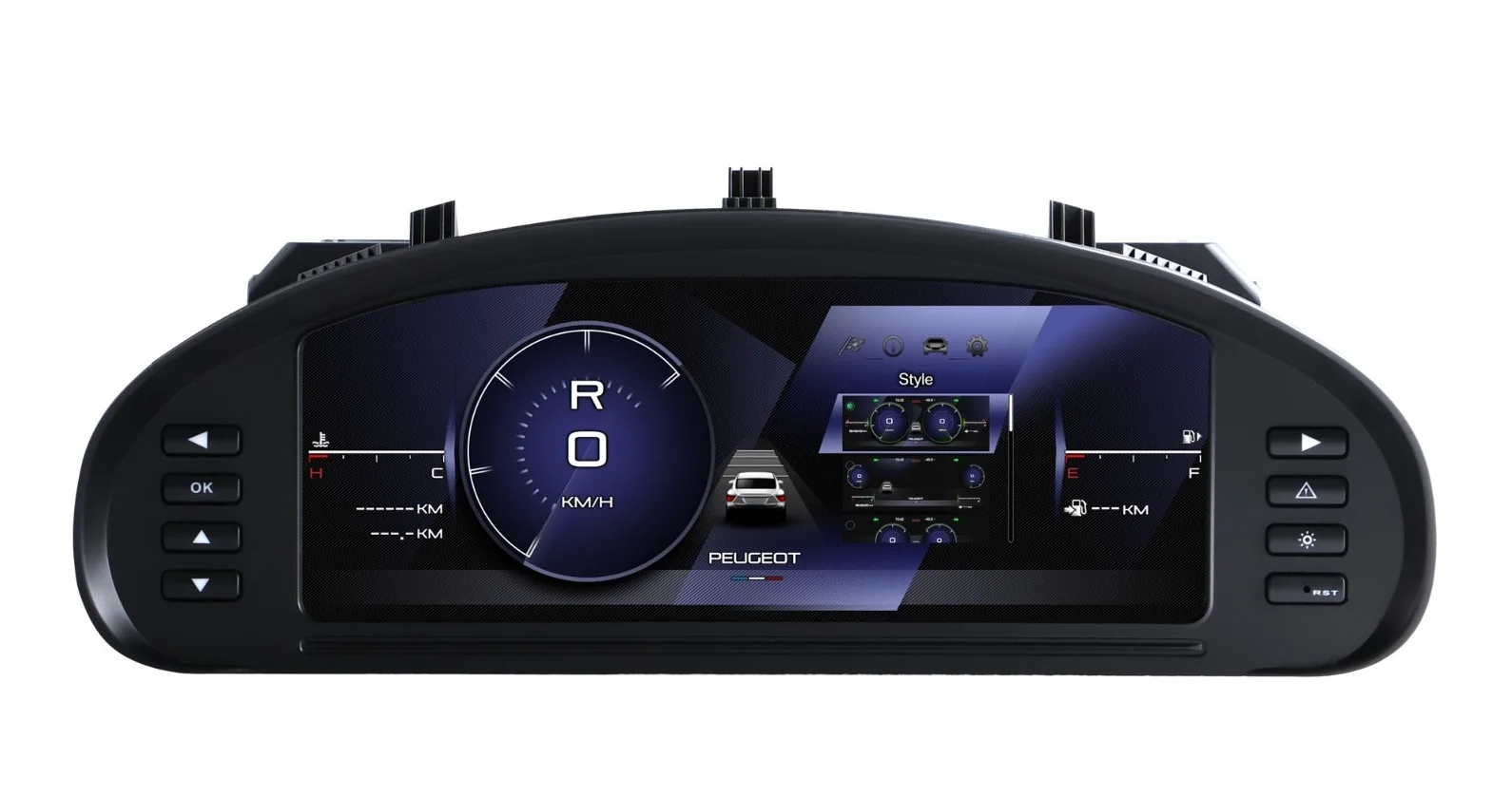 

10,25-дюймовый цифровой приборный кластер для Peugeot 407 2004-2010, спидометр, ЖК-панель прибора iOS Carplay