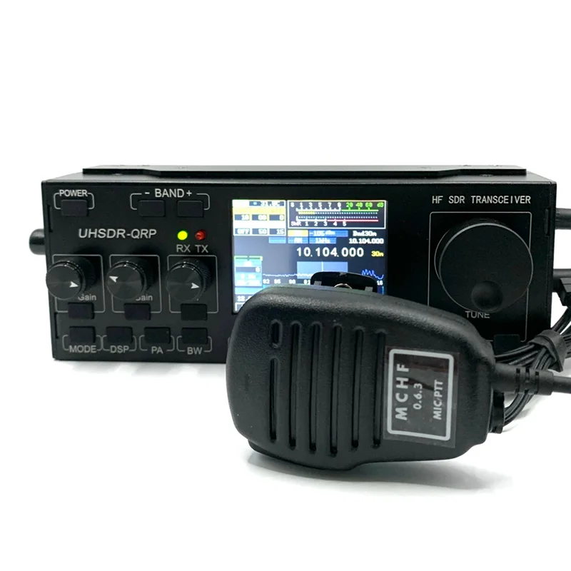 Трансивер mswiss V0.6.3 HF SDR трансивер QRP Любительское радио с блоком питания + микрофон