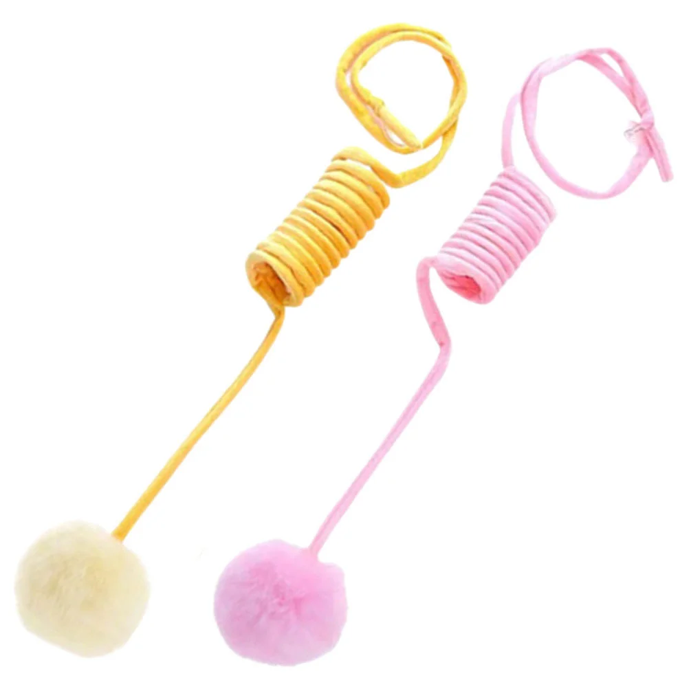 

2 Pcs Suction Cup Plush Toy Indoor Cat Plaything Cat String Toy Cat Balls Toys Indoor Cats Fuzzy Balls Cats Cat Toys