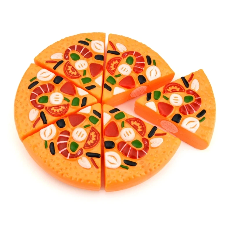 

Realistic Pizza Vegetables Fruits Model Educational Kitchen Pretend-Play Toy Role-Play Set Fruit &Vegetables