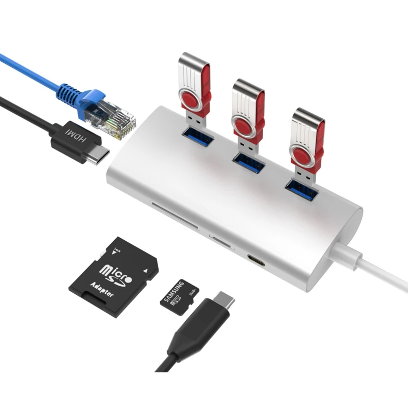 Адаптер Multifunction Type-c 8 in 1 4k. USB Type-c хаб 8 в 1:. Производители адаптеров