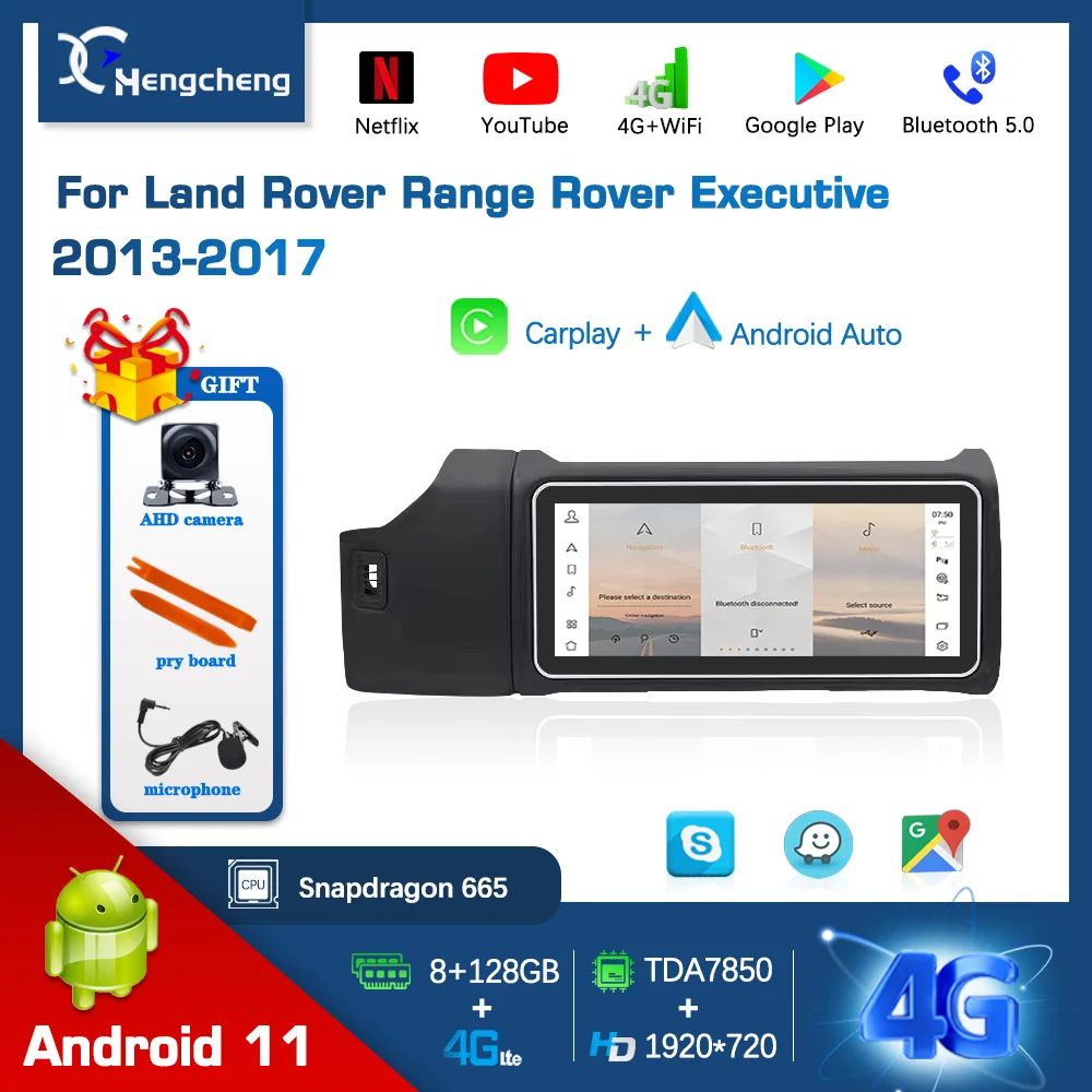 

Android11 мультимедийный видеоплеер для Land Rover Range Rover 2013 - 2017 автомобильный радиоприемник с навигацией GPS Auto Carplay 4G MP4