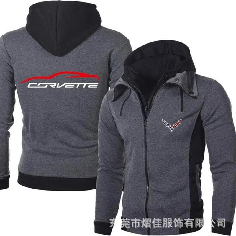 

Новинка 2022, мужская одежда CORVETTE, свитшот, повседневная мужская куртка, флисовые теплые толстовки, качественная спортивная одежда в стиле Ха...
