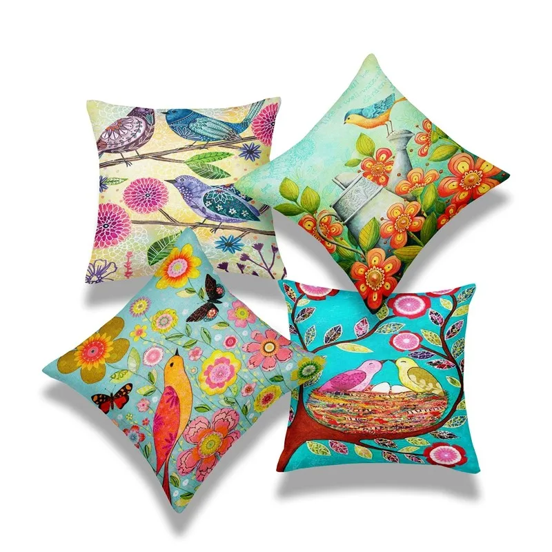 

4 шт., декоративные наволочки для подушки, 17 х17 дюймов