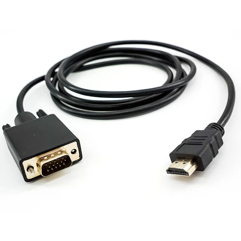 

1080P HDMI-совместимый адаптер VGA, кабель для ноутбука, ТВ-приставки, проектора, HD TV