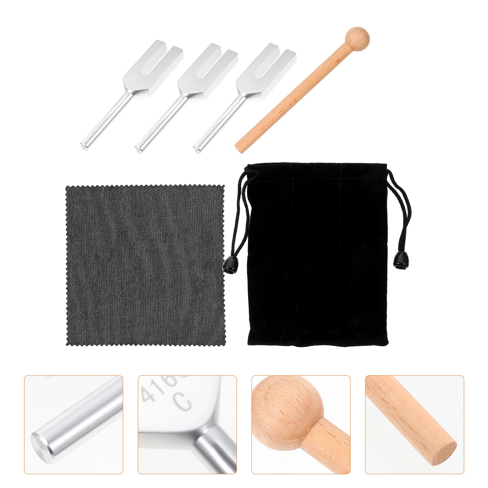 

Tuning Fork Forks Instrument Musical Chakraaluminum Alloy Heal Metal Relieve Stresshammer Weighted Diagnostic Percussion Mallet