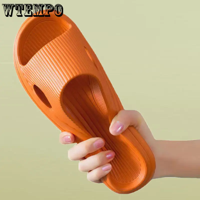 WTEMPO Women Bathroom Shower Slippers Couples Home Soft Sole Non Slip Slides EVA Anti-Slip Indoor Shoes Wholesale Dropshipping