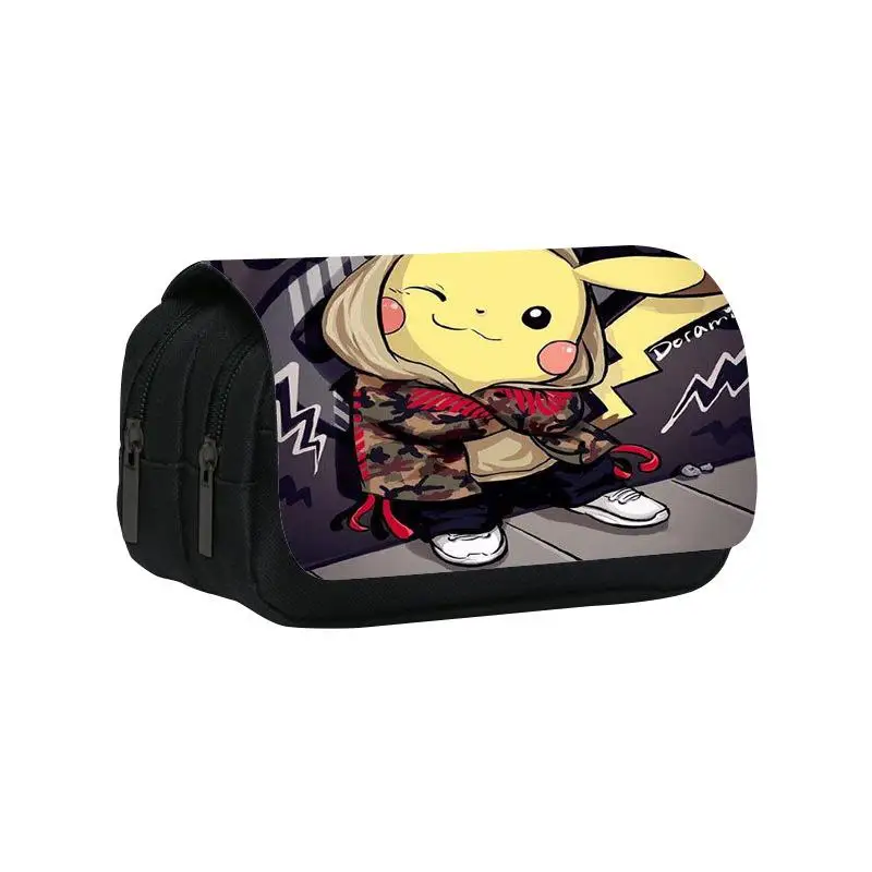 

Kawaii Pokemon Cartoon Pikachu Pencil Bag Cute Pencil Box Stationery Box Cosmetic Bag Christmas Creative Birthday Gifts