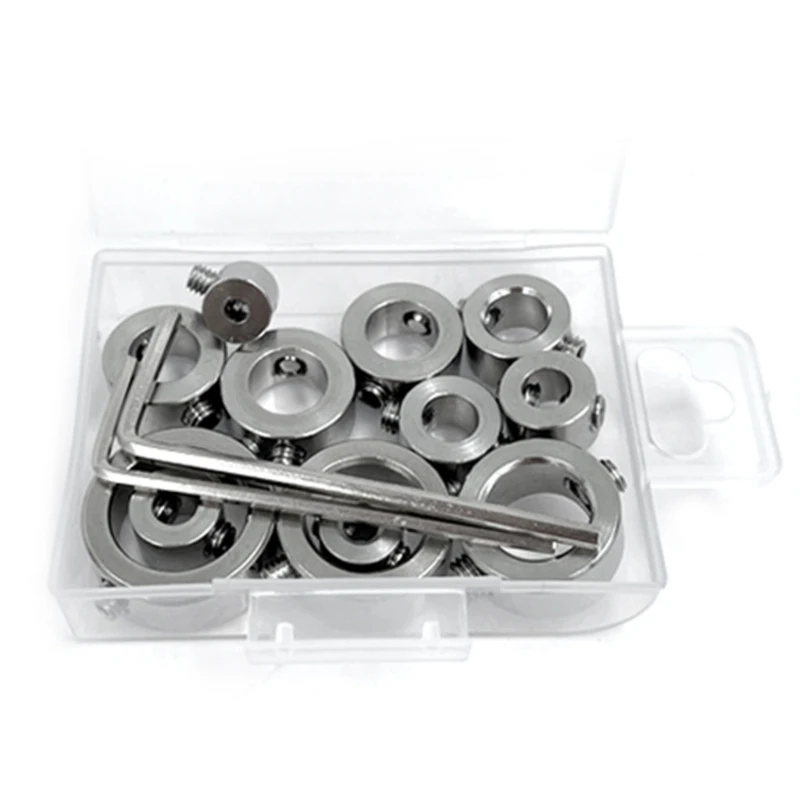 

6/8/12Pcs 3-16mm Bit Positioner Free Small Wrench Drill Depth Stop Ring Woodwork