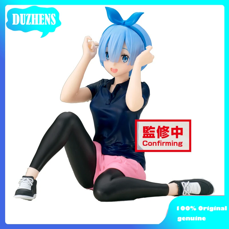 

100% оригинал: Re:Zero REM фитнес-стиль 14 см ПВХ экшн-модель детской игрушки фигурка коллекционная кукла подарок
