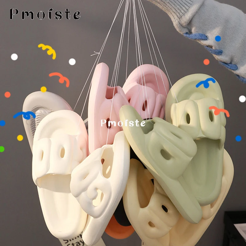 Summer Women Home Slippers Comfortable Bathroom Shoes Sturdy Sole EVA Slipper Soft Cute Wear-resistant Shoes for Women