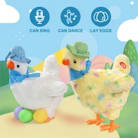 new laying egg hen chicken electronic plush toy dancing singing anti stress gadget funny christmas gift for kids