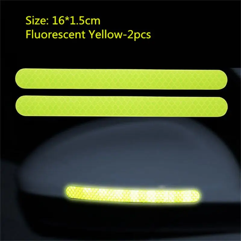 

2/3/5PCS Long Service Life Reflective Warning Auto Reflective Sticker Waterproof Reflective Film Safety Car Stickers