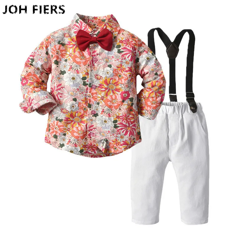 

Комплект одежды для мальчиков из рубашки с длинным рукавом и брюк