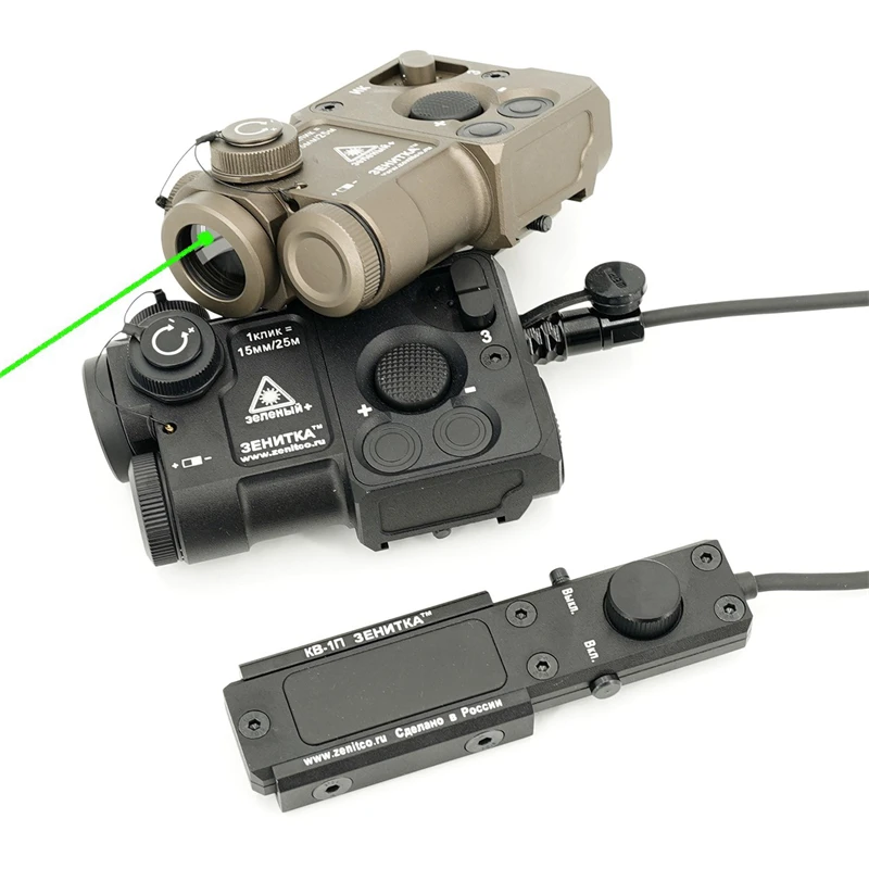 

Sotac PERST-4 Aiming Laser PEQ Green IR Laser Airsoft Tactical can be reset to zero brightness adjustable Weapon lights hunting