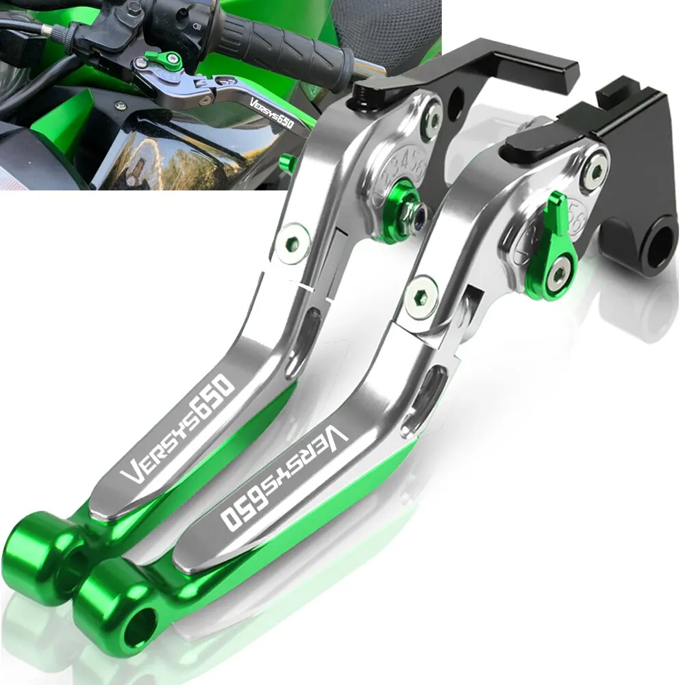 

For KAWASAKI Versys 650 cc Versys650 2015 2016 2017 2018 2019 2020 Motorcycle Folding Brake Clutch Levers Adapter VERSYS650cc