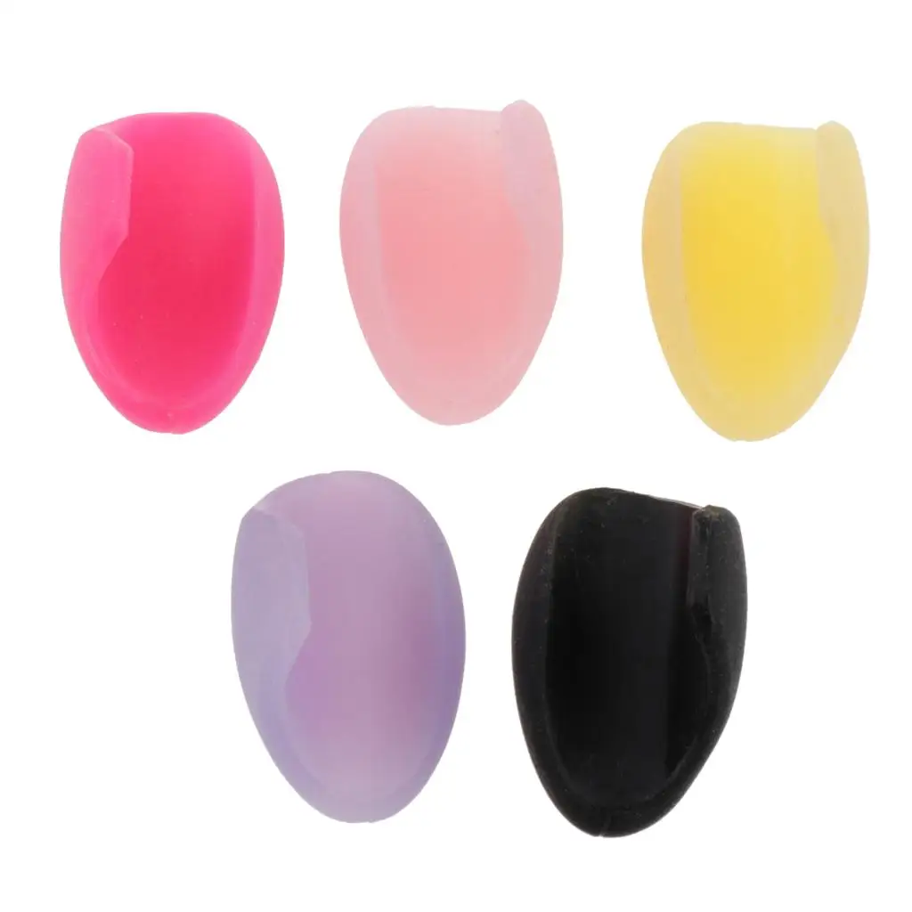 

5 Packs Silicone Thumb Rest Cushions Palm Risers Pads Protector for Flute