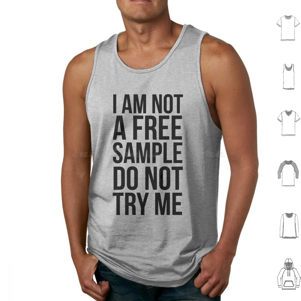 

Free Sample Tank Tops Print Cotton Humorous Rude Best Selling Leave Me Alone Disrespect Funny Respect Do Not Try Me