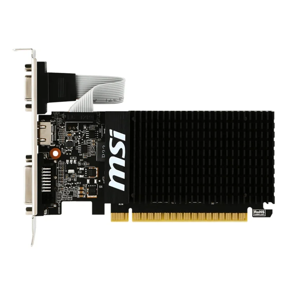 Видеокарта MSI NVIDIA GeForce GT 710 1GD3H LP V809-1899R 1 Гб 64 бит DDR3 независимый настольный