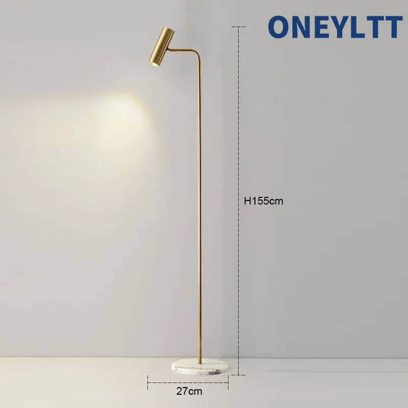 

Торшер ONEYLTT золотой/черный/белый