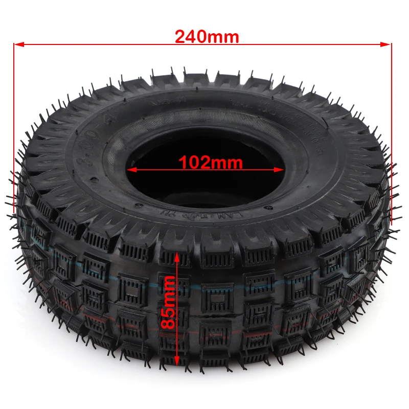 1 шт. мотоциклетная шина 3 00-4 (10 дюймов x дюйма 260x85) для скутера Knobby вездехода и шины