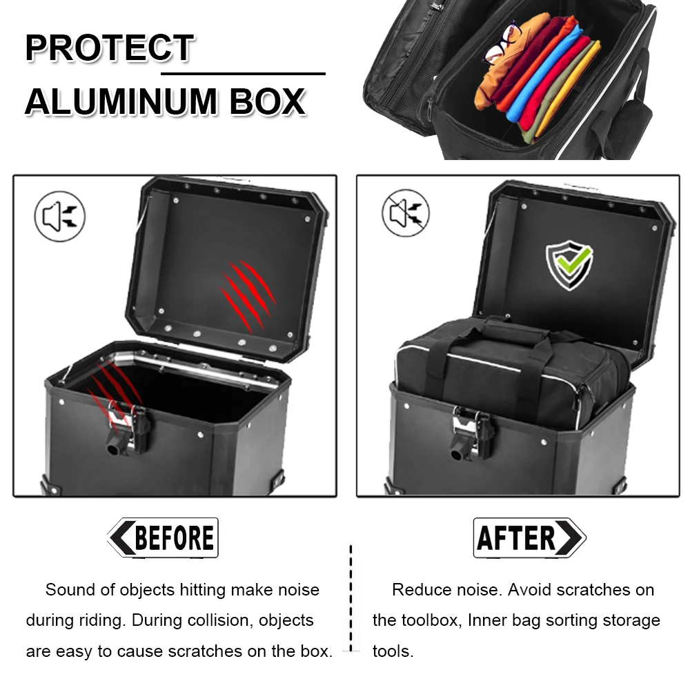 Для TRK502X верхняя коробка для багажа расширяемая внутренняя сумка корзина