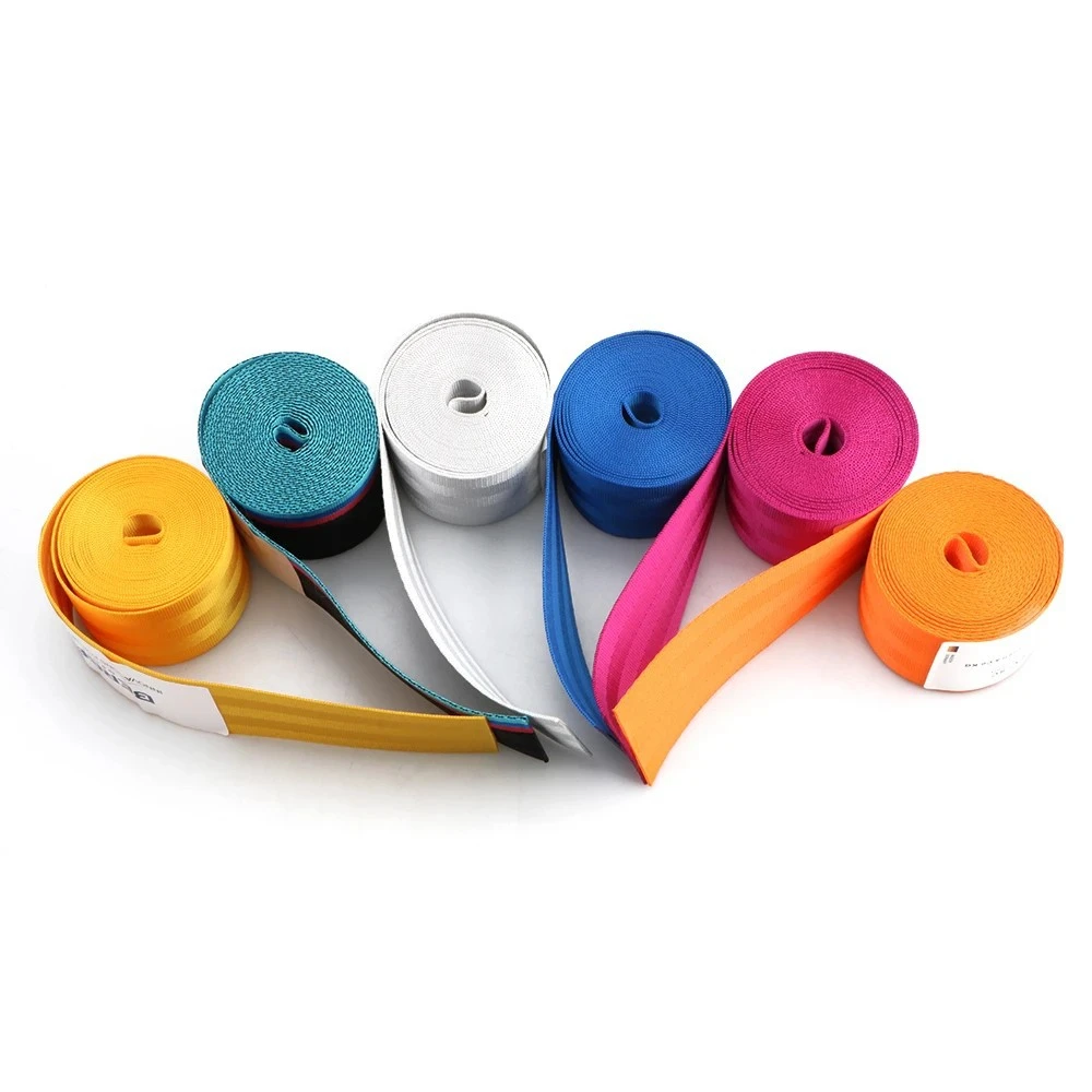 

Car Modification Belt Fine Texture Feel Hard Auto Parts Easy To Use 3.6m Long Car Polyester Seat Belt Color Seat Belt