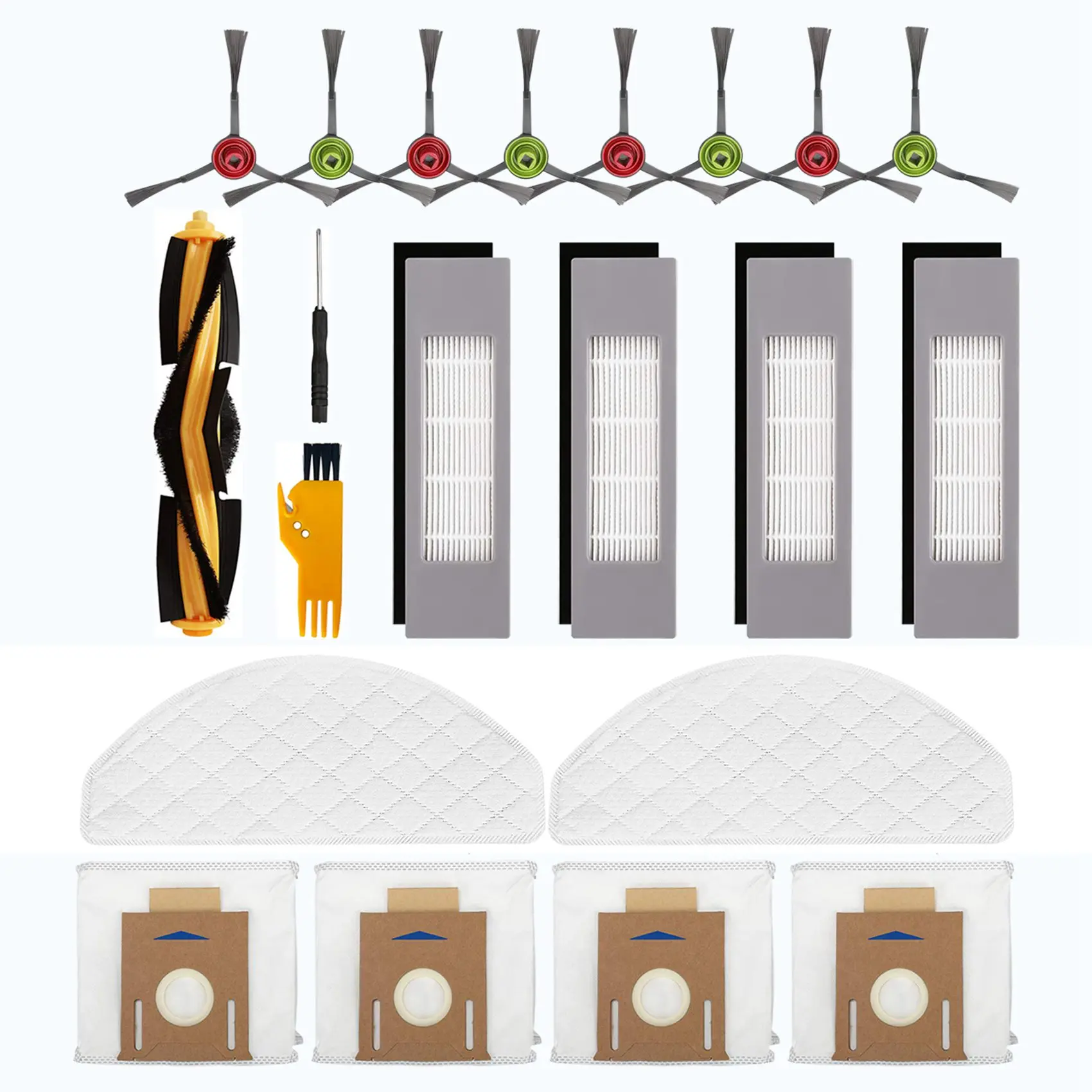 

Accessory Kit Replacement for Ecovacs DEEBOT OZMO T8 Max/T8 AIVI/N8 Pro/N8 Pro+ Robot Vacuum Cleaner