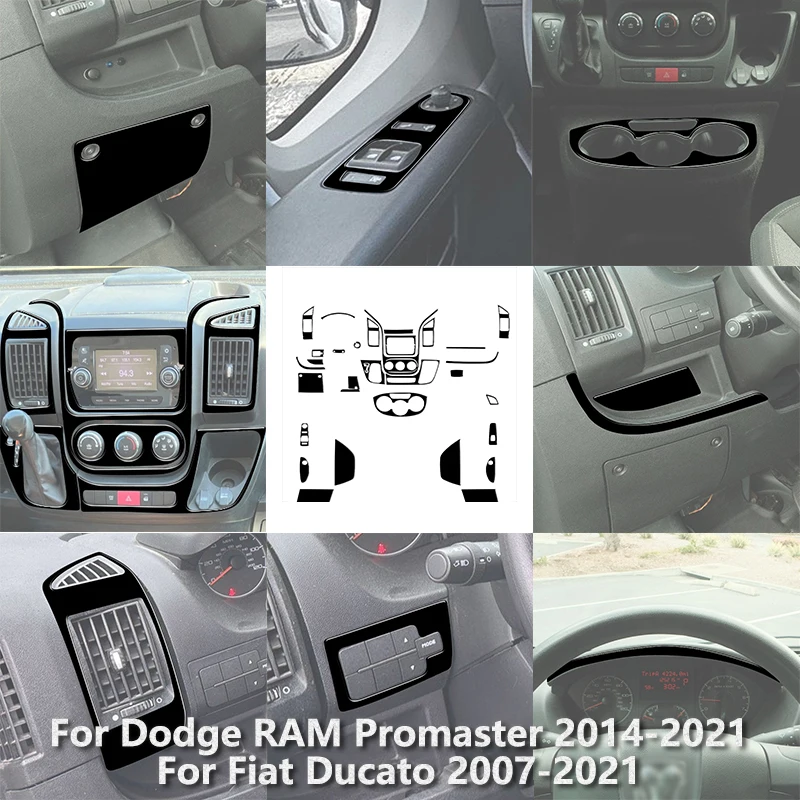 Совершенно новые глянцевые черные наклейки из АБС-пластика для Dodge RAM Promaster 2014-2021