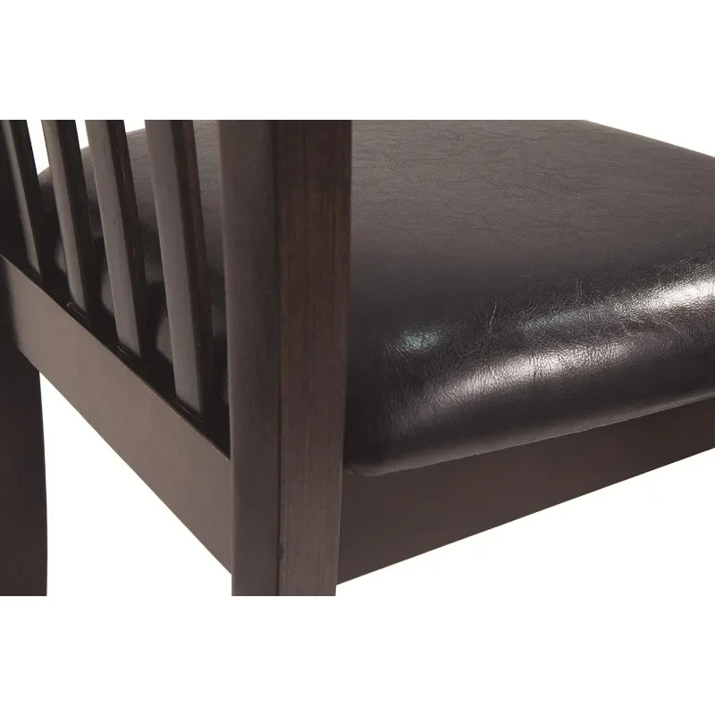 Дизайн с надписью от Ashley Hammis Rake стул для столовой 2 предмета темно-коричневый