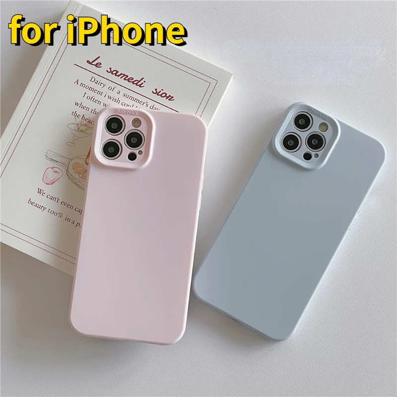 

For iPhone 11 Pro Max 12 Case 14 13 XR XS X Shockproof Phone Protective Sleeve Silicone