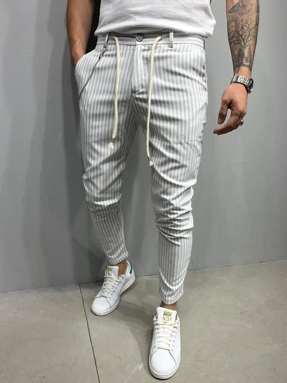 

Premium - Italian Classic Cut Fabric Trousers Streetwear Casual Pant