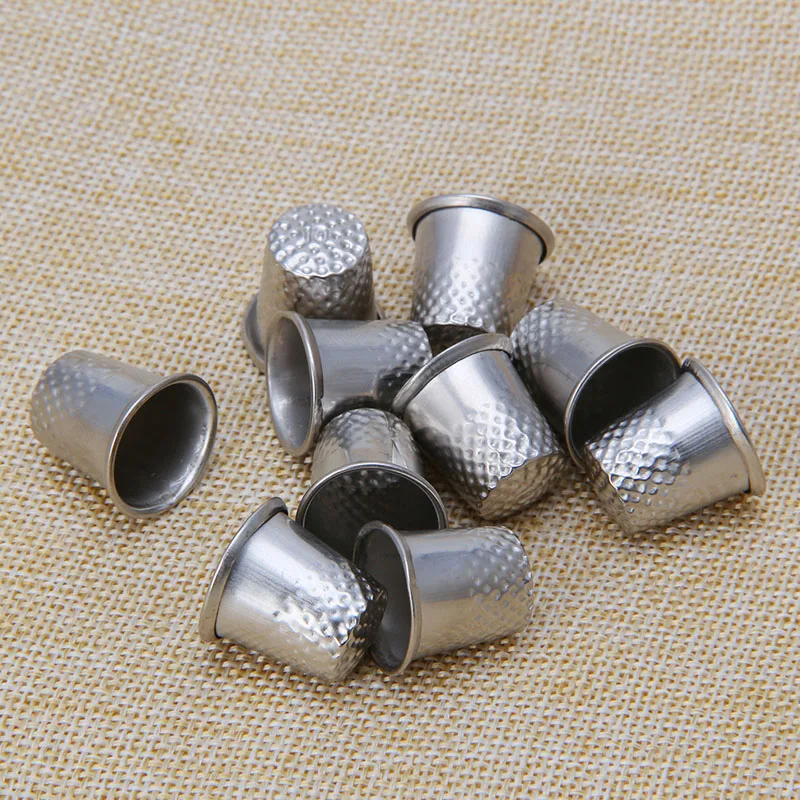 

10PCS Thimbles Multi Size Finger Protector Sewing Quiting Handmade Craft Tool TOP ones