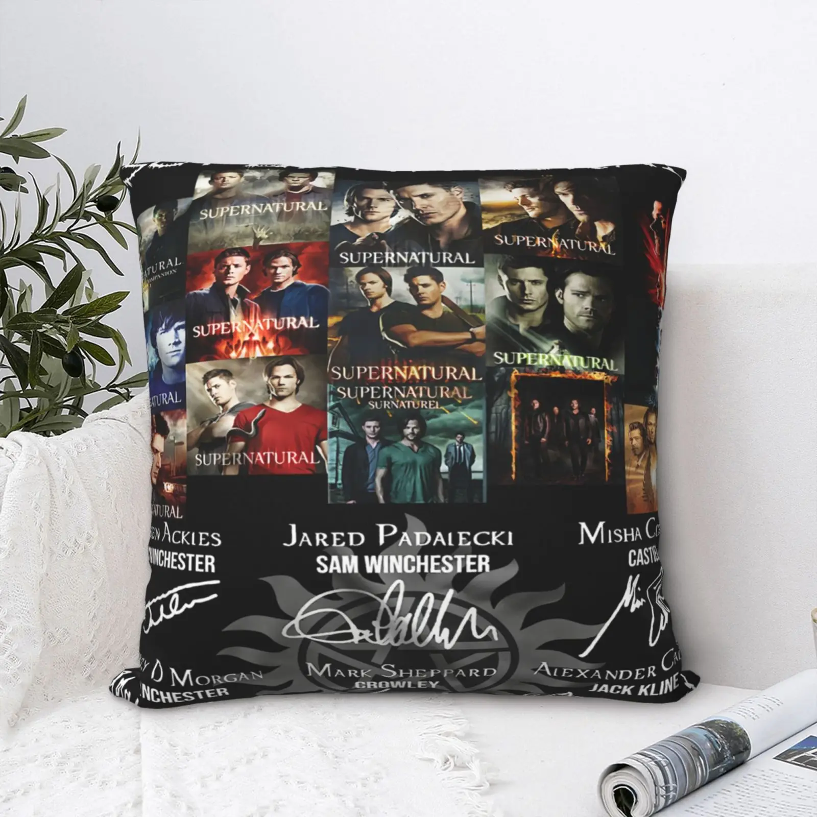 

Supernatural 15 Years Of Anniversary Pillow Case Pillow Covers Pillowcase Personalized Pillow Cover Cushions Cover Pillow Case