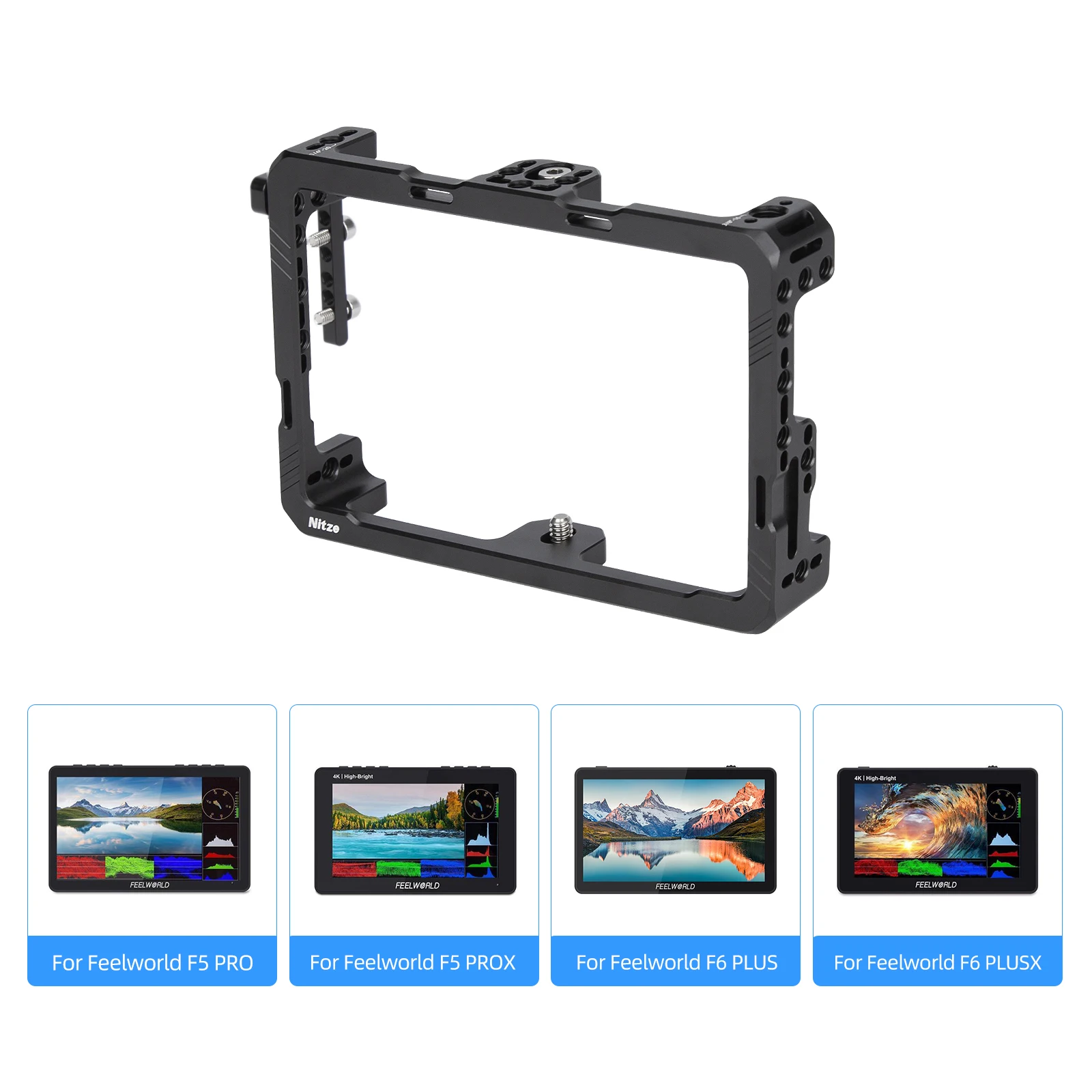 Кейс Nitze Cage JT-F05A для Feelworld F6 PLUSX F6 PLUS F5 PRO F5 PROX (art.: 3920dd0136afe) - 3920dd0136afe