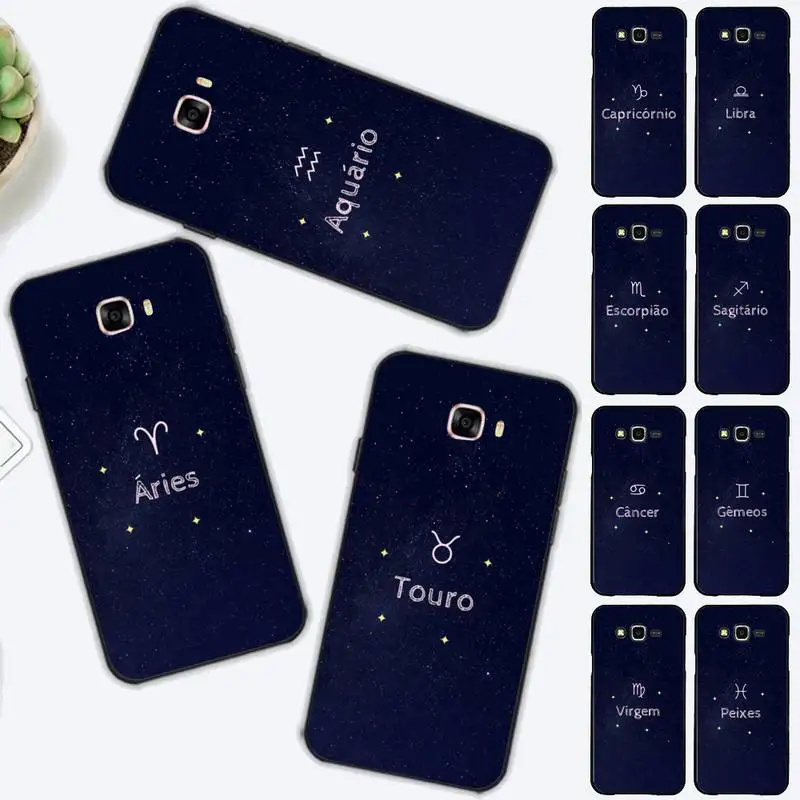 

Twelve constellations Phone Case for Samsung J 2 3 4 5 6 7 8 prime plus 2018 2017 2016 core
