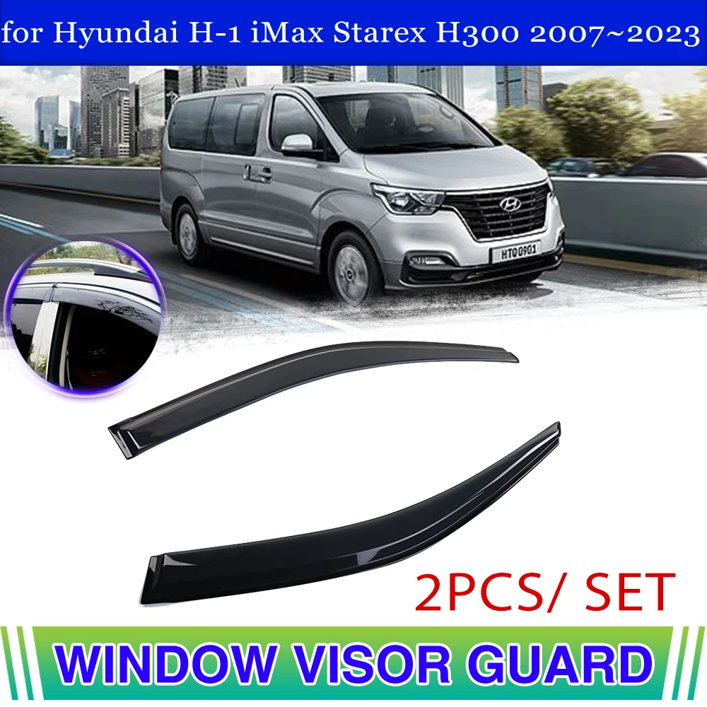 Car Window Door Visor for Hyundai H-1 H1 iMax Grand Starex H300 TQ 2007~2023 Vent Awning Rain Eyebrow Cover Deflector Accessorie