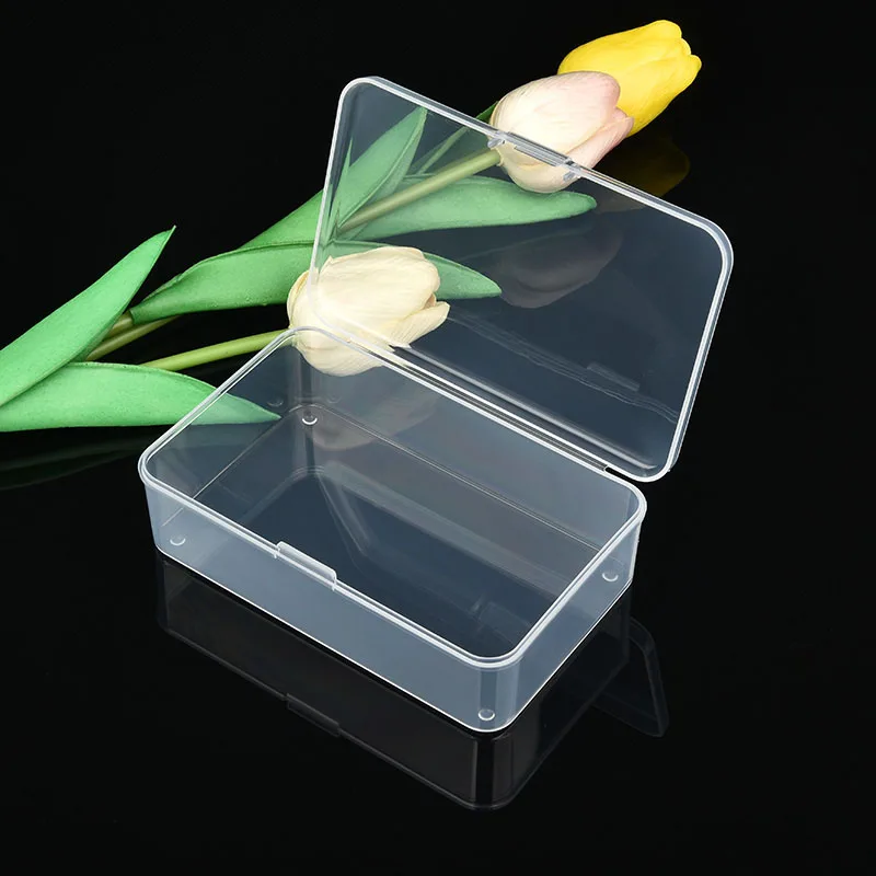 

Electronic Product Accessory Plastic Box Parts Tool Screw Translucent Rectangle Storage Case PP120-75-35