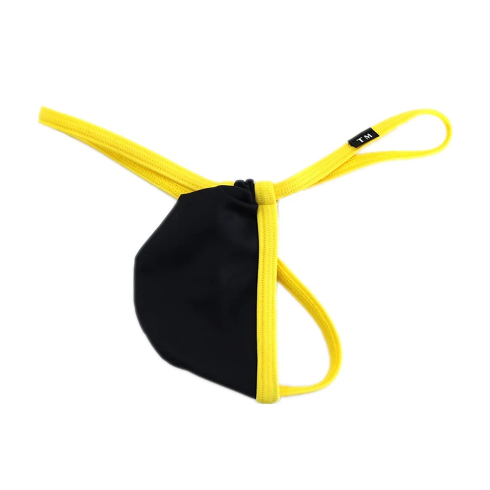 

Mens Sexy Micro T-back Thong Tiny Pouch G-string Man Sexy Underwear Man Open Butt Briefs Breathable Panties Male Underpants