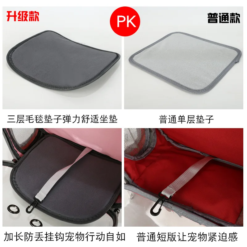 Cat Bag Pet Backpack Go out Portable Clear Space Capsule Pet Bag Go out Cat Supplies Breathable Backpack