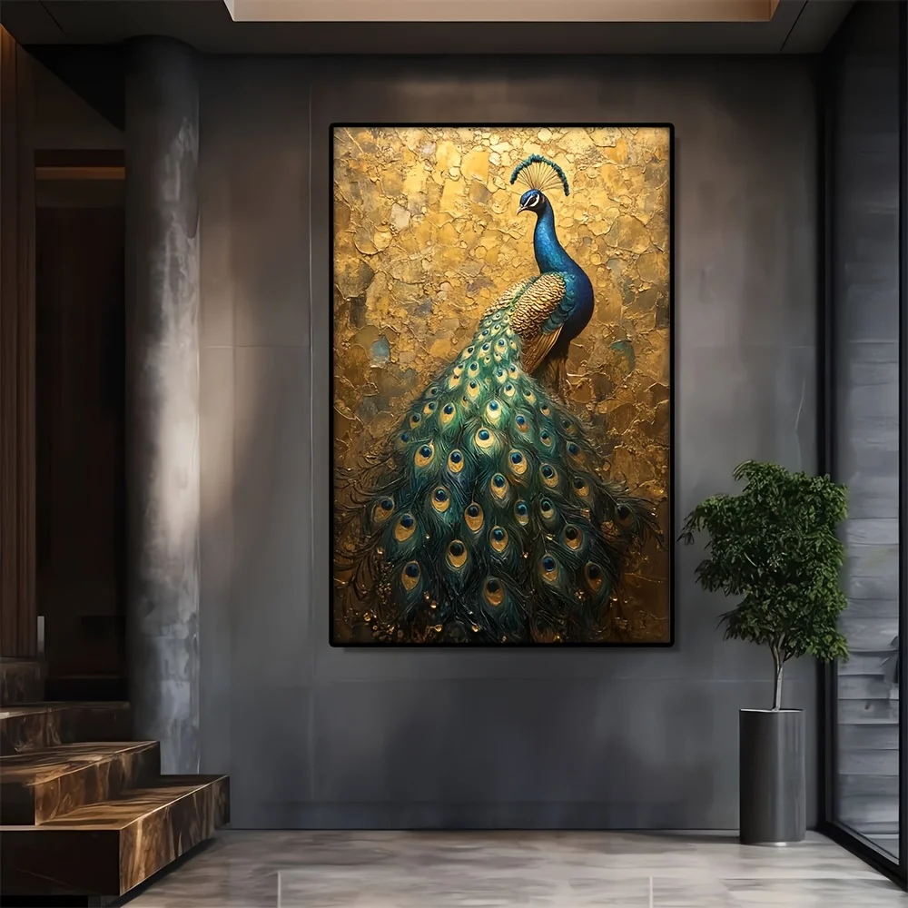 

Живопись на холсте QIPINGART "Павлин"