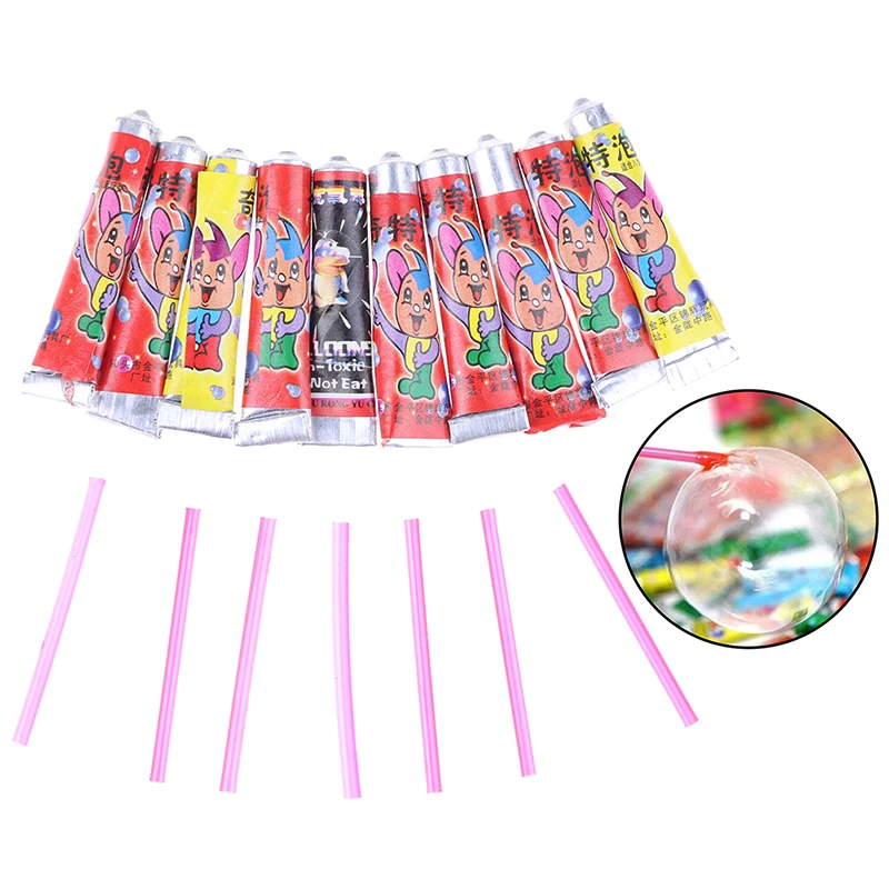 

2 Bag of 10pcs Classic Bubble Glue Blowing Ball Toys for Children Space Balloon Nostalgic Outdoor Toys Not Easy to Break 2022