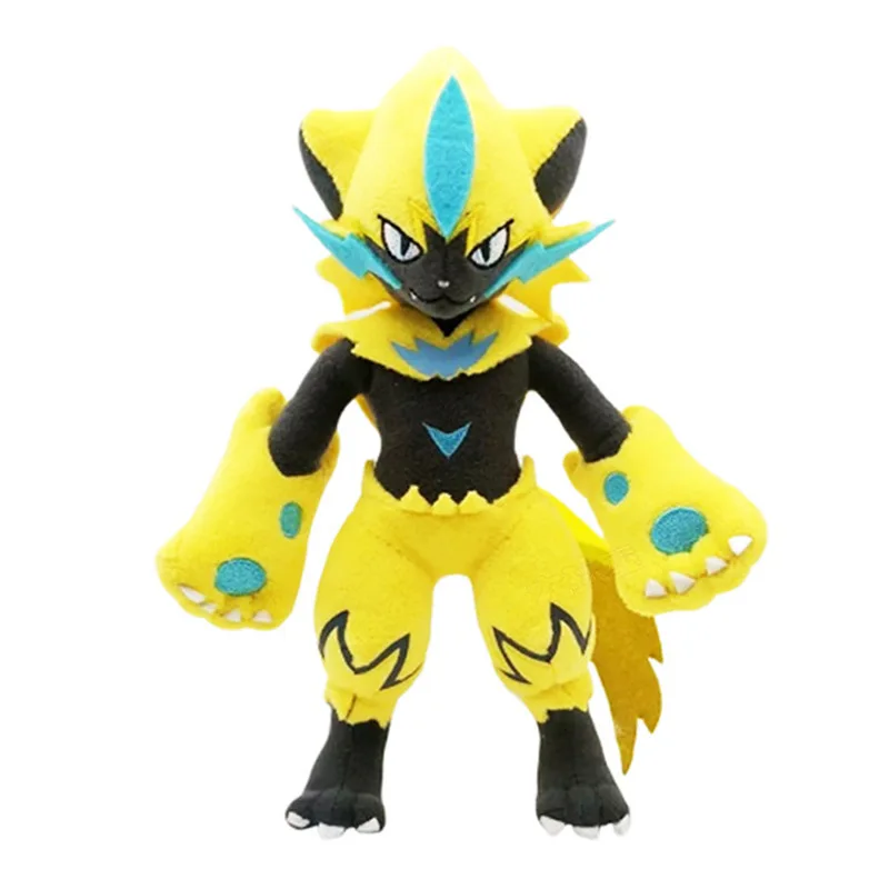 

Плюшевые игрушки Pokemon 25 см электрического типа Zeraora, плюшевые игрушки, милые детские игрушки, куклы для детей, подарки на день рождения и Рождество