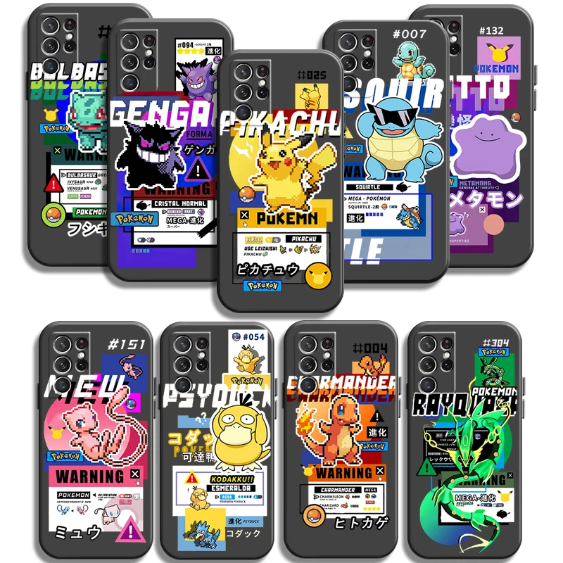 

Pokémon Design Phone Cases For Samsung Galaxy A31 A32 A51 A71 A52 A72 4G 5G A11 A21S A20 A22 4G Back Cover Carcasa Coque