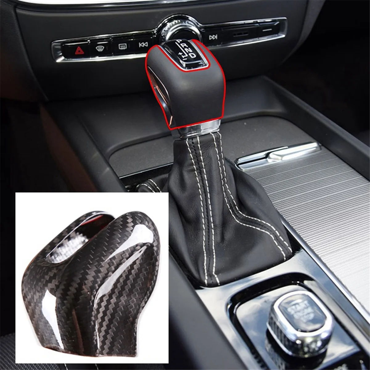 Накладка на ручку центрального управления автомобиля для Volvo XC60 XC90 S90 V90 S60 V60 2015-2020