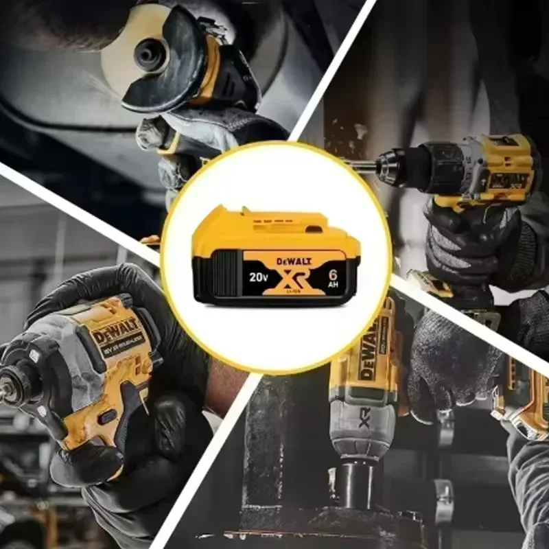 Фото НОВАЯ 100% кодированная оригинальная литиевая батарея Dewalt DCB202 DCB609 18 В 20 В 5 Ач 6 Ач ручная угловая шлифовальная машина молоток перезаряжаемая батарея №4